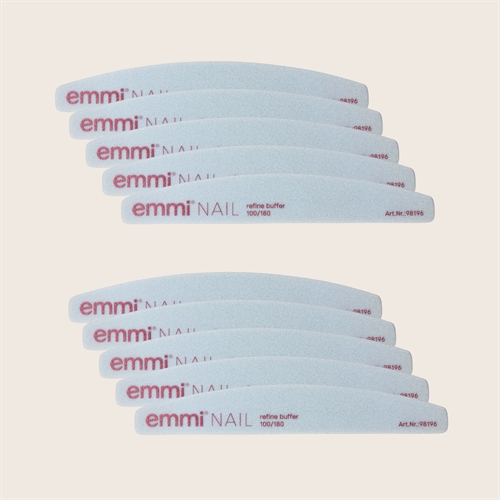 5 pak Emmi-Nail Grå Buffer 100/180